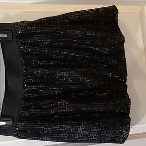 SO Black Sequin Skirt